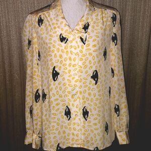 Haberdashery Personal Collection Vintage, Medium, Yellow & Black